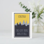 Chicago  Vintage Travel  Postcard Briefkaart (Staand voorkant)