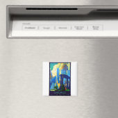 Chicago Vintage Travel Poster Magneet (Insitu (Vaatwasser))