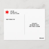 Chicago vlag 6-punts ster briefkaart (Achterkant)