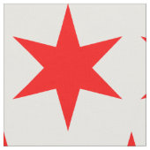 Chicago vlag 6-punts ster stof (Close Up)