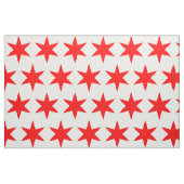 Chicago vlag 6-punts ster stof (Fat Quarter)