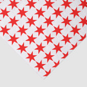 Chicago vlag 6-punts ster tissuepapier (Detail)