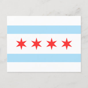 Chicago vlag briefkaart