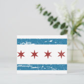  CHICAGO-vlag Briefkaart (Staand voorkant)