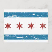  CHICAGO-vlag Briefkaart (Voorkant)