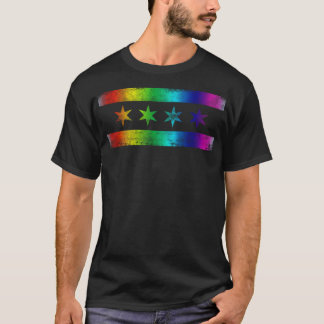 Chicago Vlag Gay Pride LGBT Kleding (1) T-shirt