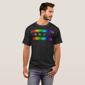 Chicago Vlag Gay Pride LGBT Kleding (1) T-shirt (Voorkant volledig)
