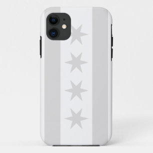 Chicago vlag grijs - iPhone 5 11 Hoesje