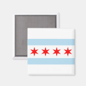 Chicago Vlag Magneten (Voorkant / Achterkant)