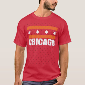 Chicago Vlag ontwerp - Beren kleuren - Oranje en W T-shirt