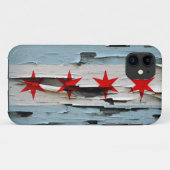 Chicago vlag Paint Peel Case-Mate iPhone Case (Achterkant (horizontaal))