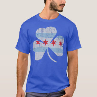 Chicago vlag Shamrock Irish St Patricks Day Couple T-shirt