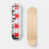 Chicago Vlag Skateboard (Voorkant)