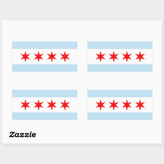 Chicago Vlag Stickers (Vel)