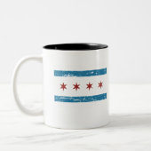  CHICAGO-vlag Tweekleurige Koffiemok (Links)