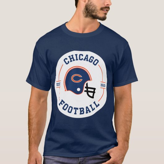 Chicago Voetbal Badge T-shirt (Voorkant)