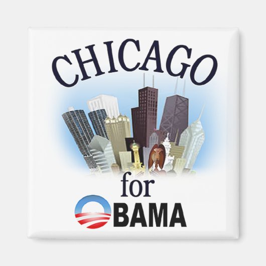 Chicago voor Obama Magnet (Voorkant)