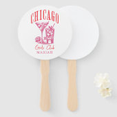 Chicago vrijgezellenweekend handwaaier (Voorkant en achterkant)