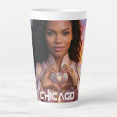 CHICAGO - VROUWELIJKE HELD LATTE MOK (Voorkant)