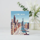 Chicago, VS Briefkaart (Staand voorkant)