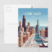Chicago, VS Briefkaart (Voorkant / Achterkant)