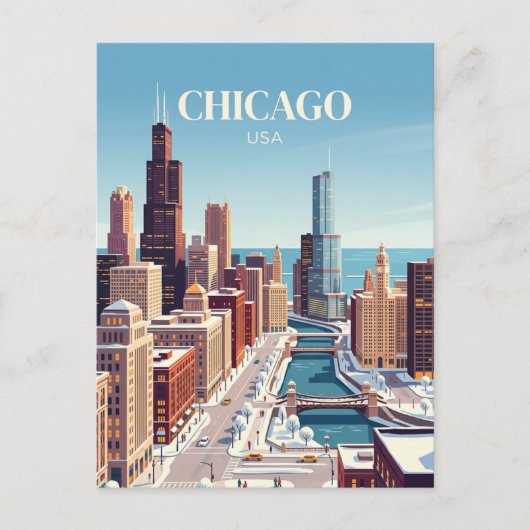 Chicago, VS Briefkaart (Voorkant)