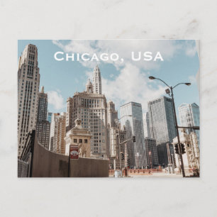 Chicago, VS Reis Toerisme Advertentie Briefkaart
