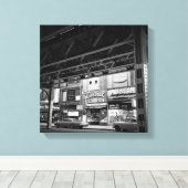 Chicago Wabash Avenue May 1961 Central Camera Cars Canvas Afdruk (Insitu (Houten vloer))