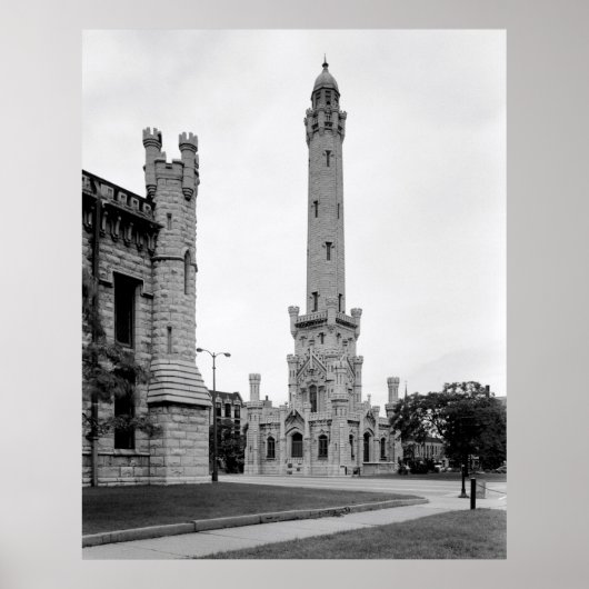  CHICAGO WATER TOWER 1933 POSTER (Voorkant)