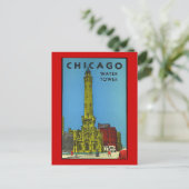  Chicago Water Tower Briefkaart (Staand voorkant)