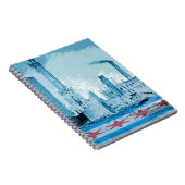 Chicago Water Tower Great Chicago Fire 1871 Notitieboek (Rechterzijde)