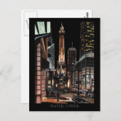 Chicago Water Tower Painting Randsom Art Briefkaart (Voorkant / Achterkant)