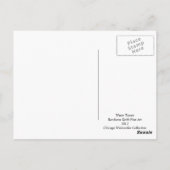 Chicago Water Tower Painting Randsom Art Briefkaart (Achterkant)