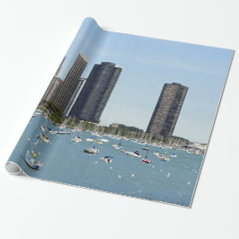 Chicago Waterfront Skyline Foto Cadeaupapier