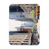 Chicago waterverf kunst magneet (Verticaal)