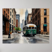 Chicago waterverf kunst poster (Voorkant)