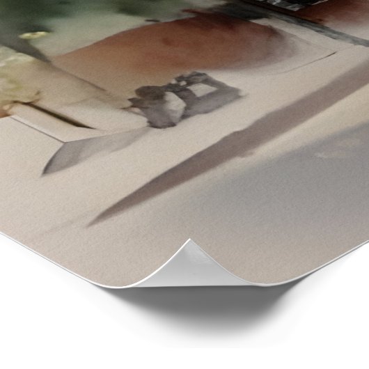 Chicago waterverf kunst poster (Hoek)