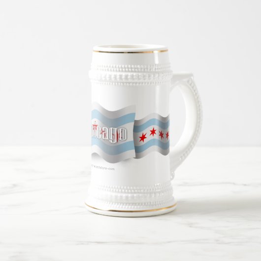Chicago Waving Flag Bierpul (Voorkant rechts)