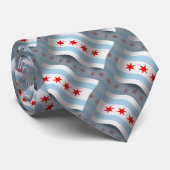 Chicago Waving Flag Stropdas (Opgerold)