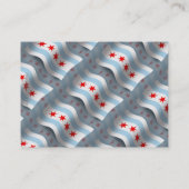 Chicago Waving Flag Visitekaartje (Achterkant)