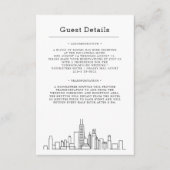 Chicago Wedding | Gastinformatie Informatiekaartje (Voorkant)