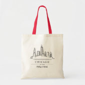 Chicago Wedding Welcome Bag Tote Bag (Voorkant)