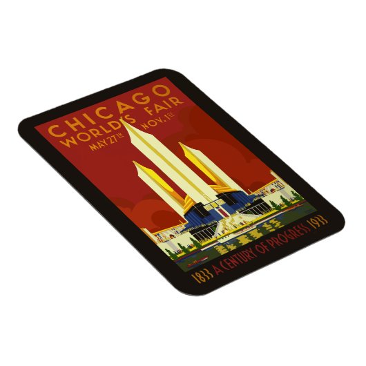 Chicago-Weltausstellung 1933 Magneet (Rechterzijde)