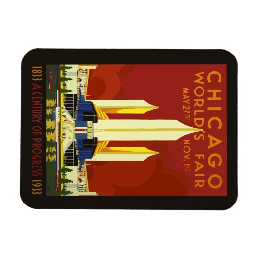 Chicago-Weltausstellung 1933 Magneet (Horizontaal)