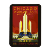 Chicago-Weltausstellung 1933 Magneet (Verticaal)