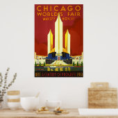 Chicago wereld is eerlijk. Een eeuw vooruitgang Poster (Keuken)