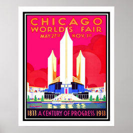 Chicago Wereldwijde  reproductie Poster