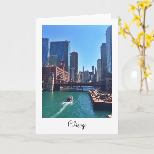 Chicago White Greeting Card Kaart (Gele Bloem)
