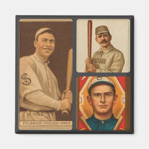  Chicago White Sox Baseball Kaarten collage Magneet