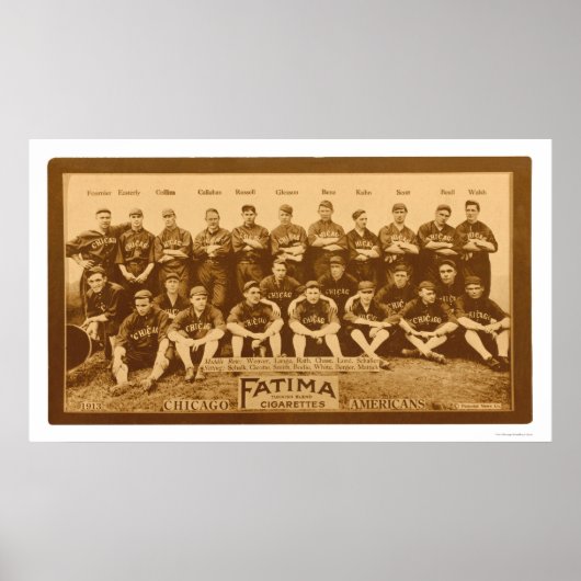 Chicago White Sox Team 1913 Poster (Voorkant)